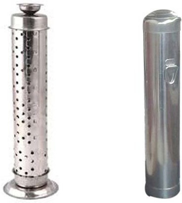 

Hug Me Stainless Steel Incense Holder Set(Steel)