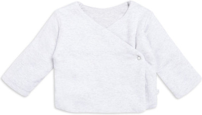 

FS Mini Klub Full Sleeve Solid Baby Boys Quilted Jacket, Grey