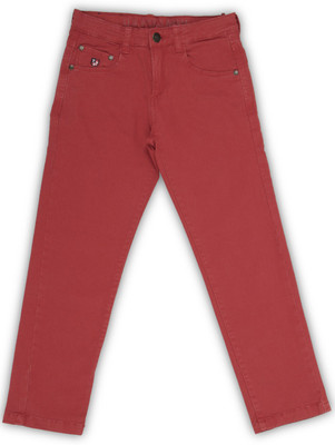 

US Polo Kids Regular Boys Red Jeans, Me. red