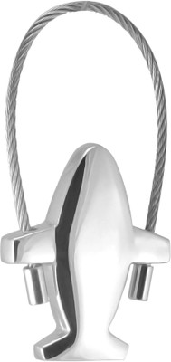 

New Sadar Bazar Aeroplane Figure Steel String Lock Metal Keychain Key Chain