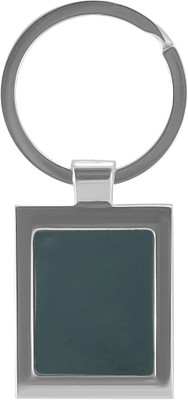 

New Sadar Bazar Sleek Silver Bottle Green Metal Keychain Key Chain