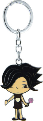 

New Sadar Bazar Gothic Anime Girl Metal Keychain|Premium Glossy Finish| Key Chain