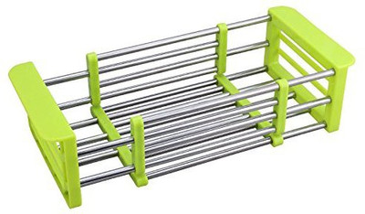 

Evana Telescopic Stainless Steel Sink Drain Rack Stainless Steel Kitchen Rack(Multicolor)