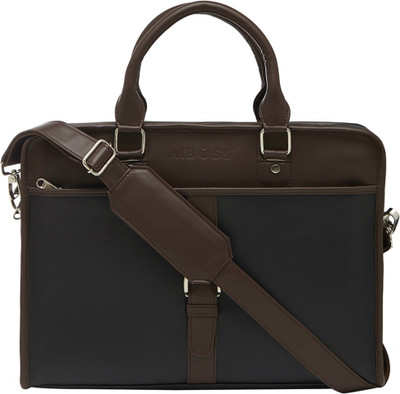 

MBOSS 15.6 inch Laptop Messenger Bag(Black), Black;brown