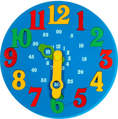 

Little Genius Time Learning Clock(Multicolor)