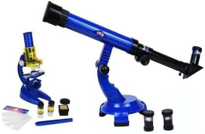 

Variety Gift Centre 2 in 1 Telescope & Microscope Set Science Nature Educational Astronomy Learning Kids Toy(Multicolor)
