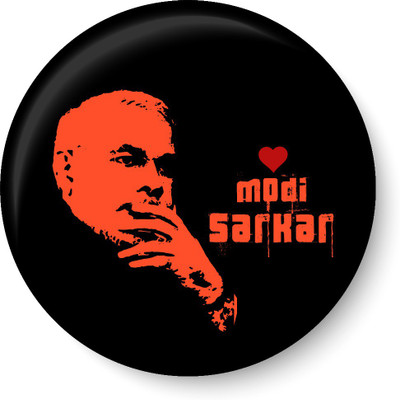 

Peacockride Love Modi Sarkar Fridge Magnet Pack of 1(Multicolor)