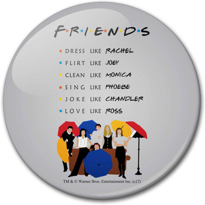 

Mc Sid Razz Official " Friends - Tv Series " Umbrella - 2 in 1 [ Fridge Magnet + Bottle Opener ] licensed by Warner Bros, USA Fridge Magnet Pack of 1(Multicolor)