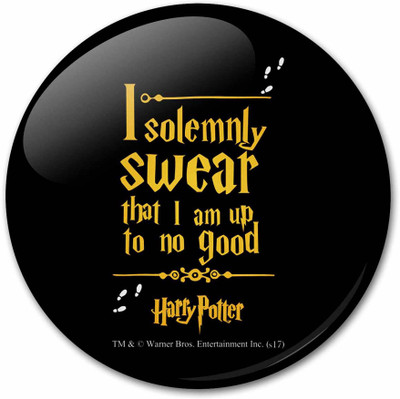 

Mc Sid Razz Official "Harry Potter " - I Solemnly Swear Yellow 2 in 1 [ Fridge Magnet + Bottle Opener ] ,licensed by Warner Bros Fridge Magnet Pack of 1(Multicolor)
