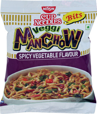 

Nissin Bits Veggie Manchow Cup Noodles 50 g(Vegetarian)