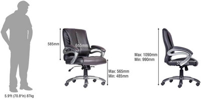 

Durian President-Lb Leatherette Office Arm Chair(Multicolor)