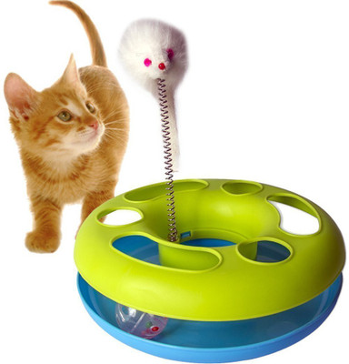 

Pets Empire Catch the Mouse Motion Cat Toy, 9 x 9 Inch(Color May Vary) Plastic Ball For Cat