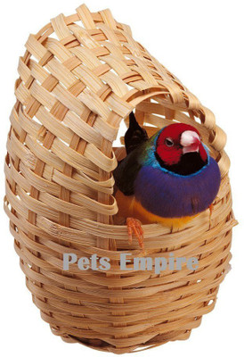 

Pets Empire Nest for Exotic Birds 8 x 11 x 10cm Wooden Tough Toy For Bird