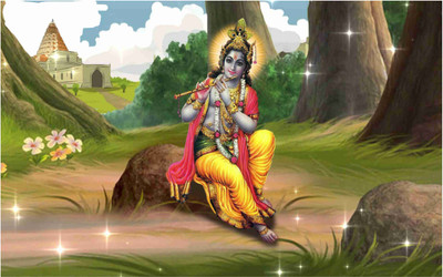 

Lord Shri Krishna Poster for Room Paper Print(12 inch X 18 inch, Rolled)