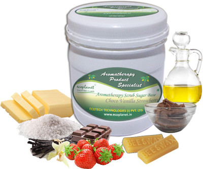 

Ecoplanet Aromatherapy Scrub Sugar Base Choco Vanilla Strawberry Scrub(1000 g)