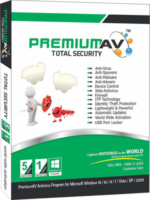 

PremiumAV Total Security 5 User 1 Year