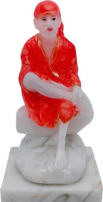 

FABZONE Marbel Look Lord Shrdi Sai Nath Statue Hindu God Sai Baba Sculputer Handicraft Idol Sai Birthday,Diwali Decorative Spiritual Puja Vastu Showpiece Figurine - Religious Pooja Gift Item & Murti for Mandir / Temple / Home / Office Decorative Showpiece