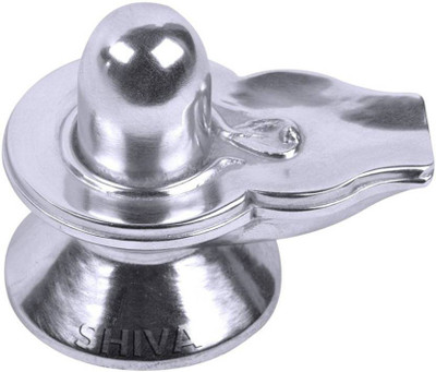 

GIRISHA AND SON Shiva Parad / Mercury Shivling / Shiv lingam 30-35 gm Showpiece - 4 cm (Silver, Silver) Decorative Showpiece - 4 cm(Mercury, Silver)