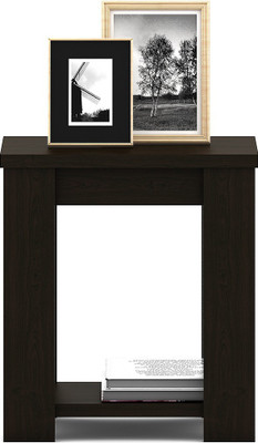 Spacewood Engineered Wood Bedside Table(Finish Color - Black)