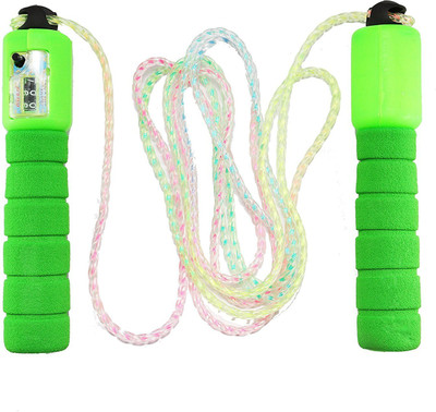 

J Go Rope with Counter Jump Rope Kids Skipping Rope(Multicolor, Length: 254 cm), Mulitcolor