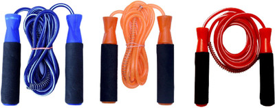 

Venom BEARING BLUE, ORANGE AND RED SKIPPING ROPES Freestyle Skipping Rope(Blue, Orange, Red, Pack of 3)