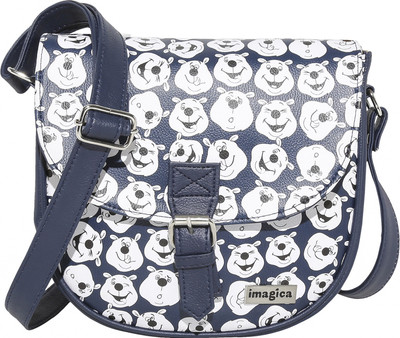 

Imagica Women Casual Blue PU Sling Bag