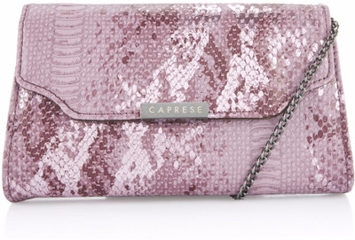 

Caprese Women Evening/Party Pink Leatherette Sling Bag