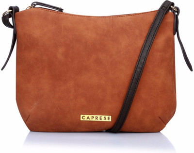 

Caprese Women Casual Brown Leatherette Sling Bag