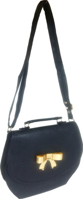 

Chalissa Girls Casual Black PU Sling Bag