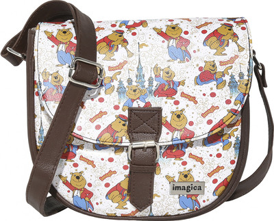 

Imagica Women Casual Brown PU Sling Bag