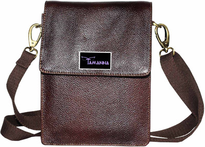

Tamanna Men & Women Formal Brown Genuine Leather Sling Bag