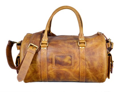 

leather castle LC-TB-01 Small Travel Bag - 46X16X26 CM.(Tan)