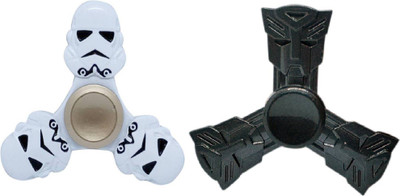 

Krypton PACK OF 2 STAR WARS WHITE AND BLACK TRANSFORMER FIDGET HAND SPINNER TOYS.(Multicolor)