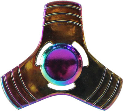 

Toys Factory Rainbow Metal Tri Arms Ultra Speed Solid Fidget Spinner(Multicolor)