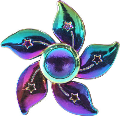 

Toys Factory New Beautiful Rainbow Flower Fidget Finger Hand Spinner(Multicolor)