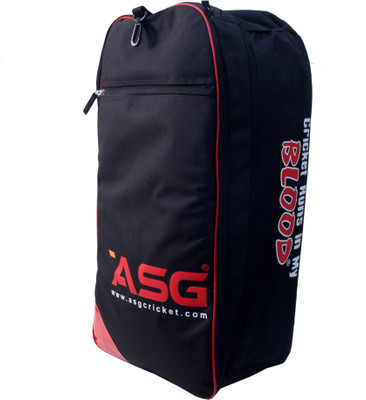 ASG KOSCON Sports Cricket kit bag(Black, Kit Bag, Black;red
