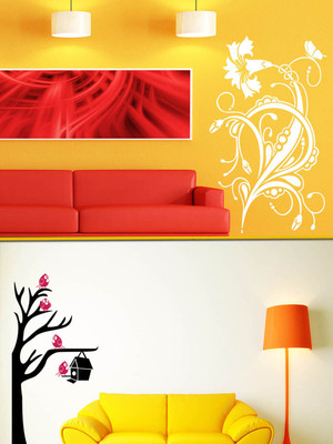 

Trends on Wall  Nature Sticker(Pack of 2, Multicolor