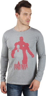 

SayItLoud Printed Men' Round Neck Grey T-Shirt