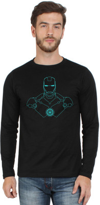 

SayItLoud Printed Men' Round Neck Black T-Shirt