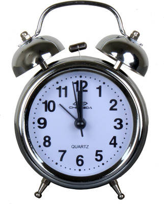 Relevant Analog Twin Bell Alarm With LED Backlight Stainless Steel Clock