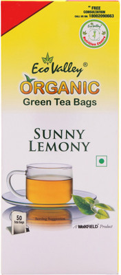 Eco Valley Natural Sunny Lemon Green Tea Bags(50 Bags, Box)
