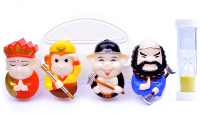 

UNTOLD Family Theme with Timer Plastic Toothbrush Holder(Multicolor, Wall Mount)