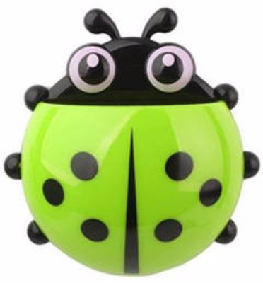 

Sapro Ladybug Green bathroom holders accessories Plastic Toothbrush Holder(Green, Wall Mount)