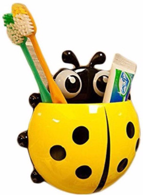 

Sapro Ladybug Yellow bathroom holders accessories Plastic Toothbrush Holder(Yellow, Wall Mount)