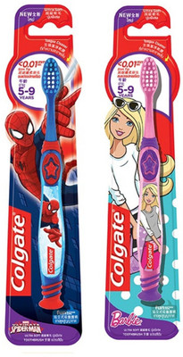 

Colgate Kids Barbie & Spiderman Ultra Soft Toothbrush(Pack of 2)