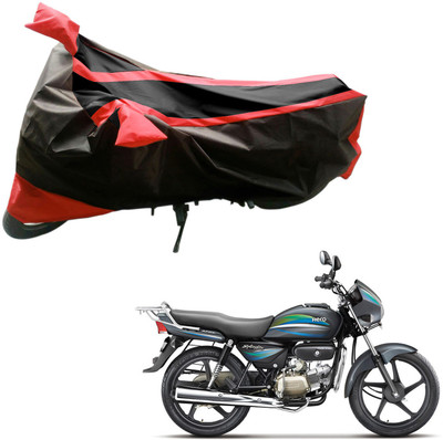 

Purpleheart Two Wheeler Cover for Hero(Splendor Pro, Black, Red)