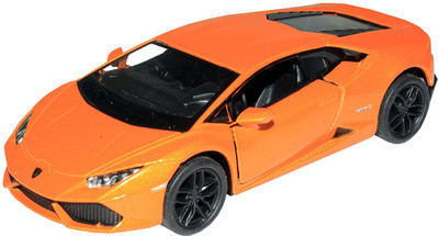 

Kinsmart 5'' 1:36 Scale Pull Back Action Lamborghini Huracan LP610-4 Car Toys for Kids from Smiles Creation (Multicolor)(Multicolor)