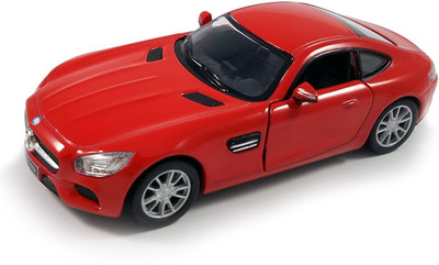 

Kinsmart 5'' 1:36 Scale Die Cast Metal and Pull Back Action Mercedes-AMG GT Car Toys for Kids from Smiles Creation(Multicolor)