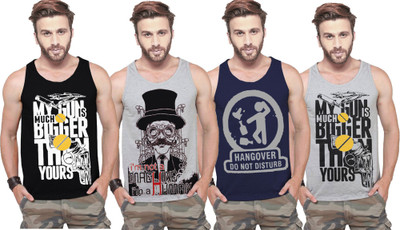 Tripr Men Vest(Pack of 4)