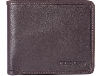 

United Colors of Benetton Men Brown Genuine Leather Wallet(6 Card Slots)